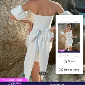 SIZE SMALL SHEIN DRESS NEVER WORN WITH DETACHABLE SLEEVES